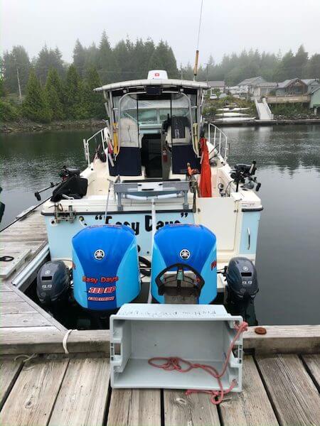 Easy Days charter boat at dock